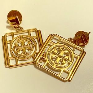Gold Tory Burch earrings